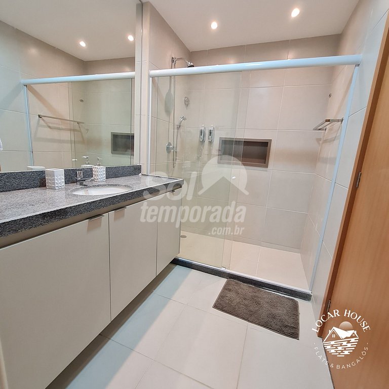Flat Super Luxo com 2 quartos e vista incrível no Eco Resort