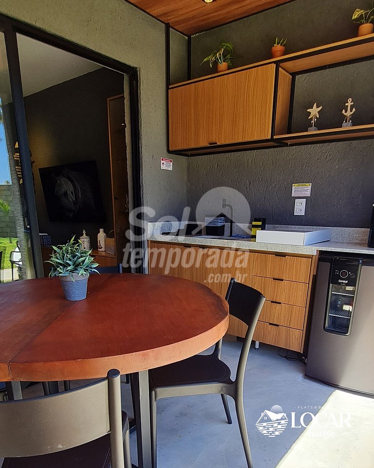 Flat super luxo com 2 suítes no Manatee - Patacho - Milagres