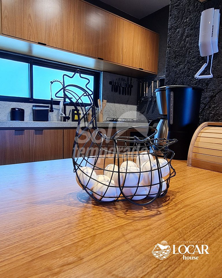 Flat super luxo com 2 suítes no Manatee - Patacho - Milagres